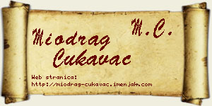 Miodrag Cukavac vizit kartica